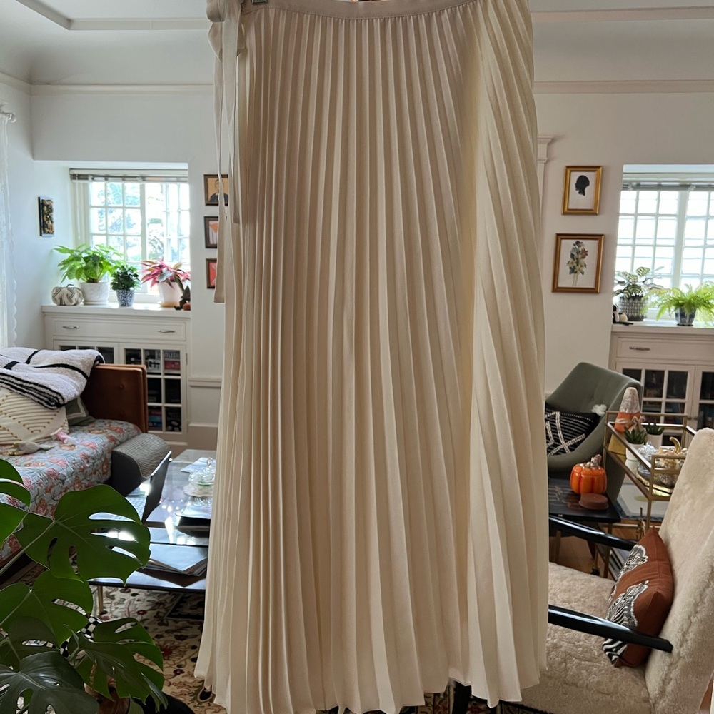 Sézane Dila Wrap Pleated Skirt - Picture 4 of 4